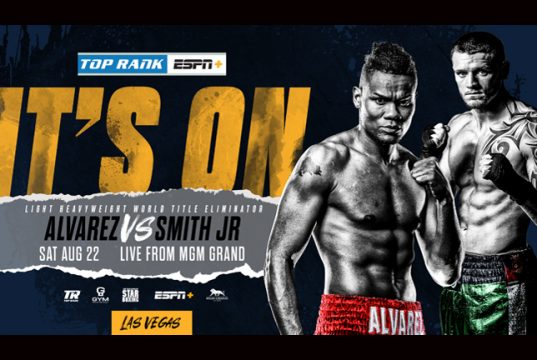 Eleider Alvarez faces Joe Smith Jr in a WBO Light-Heavyweight title eliminator on Saturday Photo Credit: Top Rank Boxing