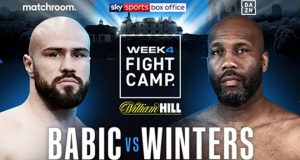 Alen Babic will clash with Shawndell Winters in the final Matchroom Fight Camp on Saturday Photo Credit: Matchroom Boxing