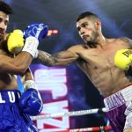 Arnold Barboza Jr remained unbeaten with a points victory over Tony Luis Photo Credit: Mikey Williams/Top Rank