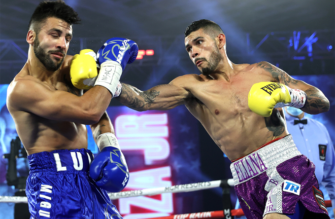 Arnold Barboza Jr remained unbeaten with a points victory over Tony Luis Photo Credit: Mikey Williams/Top Rank