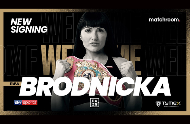 Ewa Brodnicka has signed a multi-fight promotional deal with Matchroom Boxing Photo Credit: Matchroom Boxing