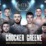 Lewis Crocker clashes with Louie Greene for the WBO European Welterweight crown as MTK return Photo Credit: MTK Global