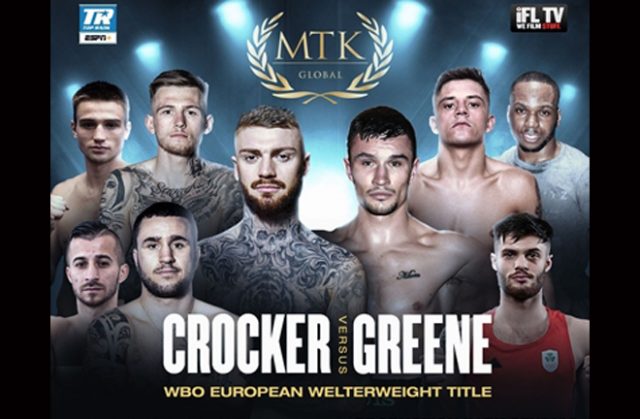 Lewis Crocker clashes with Louie Greene for the WBO European Welterweight crown as MTK return Photo Credit: MTK Global