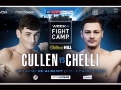 Jack Cullen will collide with Zak Chelli on the final Matchroom Fight Camp on August 22 Photo Credit: Matchroom Boxing