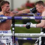Dalton Smith landed the first KO of Fight Camp to halt Nathan Bennett inside five rounds Photo Credit: Mark Robinson/Matchroom Boxing