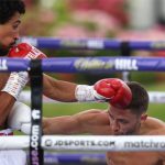 Jordan Gill saw off the challenge of Reece Bellotti in the Fight Camp opener Photo Credit: Mark Robinson/Matchroom Boxing