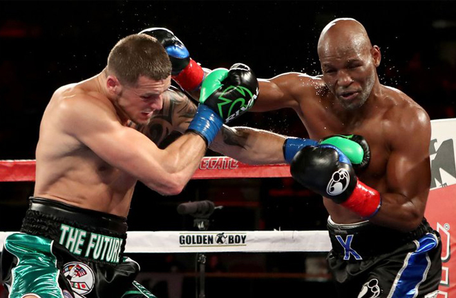 Joe Smith Jr stopped Bernard Hopkins in the two-weight world champion's final fight in 2016 Photo Credit: Tom Hogan / Golden Boy Promotions