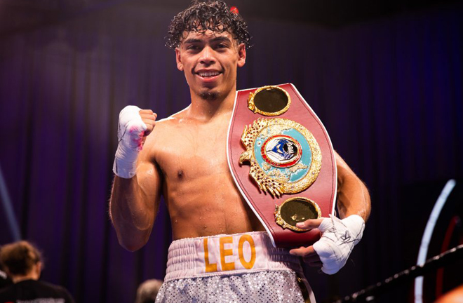 Angelo Leo was crowned WBO World Super-Bantamweight champion after beating Tramaine Williams on Saturday Photo Credit: Amanda Westcott/Showtime