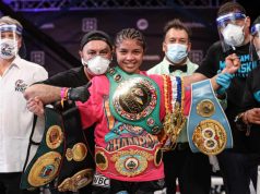 Jessica McCaskill dethroned Cecilia Brækhus to become undisputed Welterweight world champion in Tulsa Photo Credit: Ed Mulholland/Matchroom Boxing