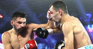 Jose Ramirez retained his unified Super-Lightweight titles against Viktor Postol in Las Vegas Photo Credit: Mikey Williams/Top Rank