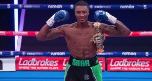 Shakan Pitters claimed the vacant British Light-Heavyweight title on Saturday Photo Credit: Courtesy of Hennessy Sports