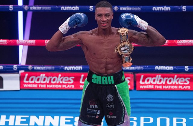 Shakan Pitters claimed the vacant British Light-Heavyweight title on Saturday Photo Credit: Courtesy of Hennessy Sports