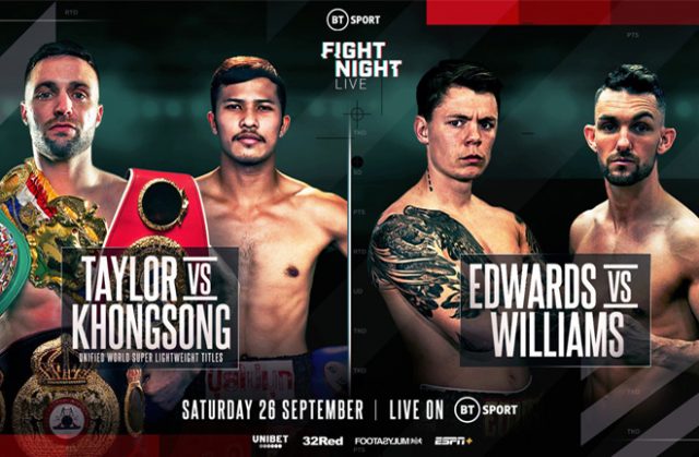 Charlie Edwards will return against Kyle Williams on the Taylor-Khongsong undercard on Sept 26 Photo Credit: Queensberry Promotions