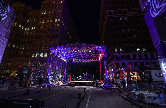 Matchroom USA transformed the streets of Tulsa to stage the event Photo Credit: Ed Mulholland/Matchroom Boxing