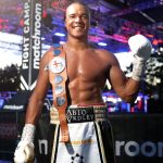 Fabio Wardley stopped Simon Vallily to win the English Heavyweight crown Photo Credit: Mark Robinson/Matchroom Boxing