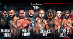 Anthony Yarde clashes with Dec Spelman on September 12 on BT Sport Photo Credit: Queensberry Promotions