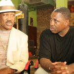 Smoking’ Joe Frazier and ‘Little Smioke’ Marvis Frazier. Photo Credit: Riverhorse.tv