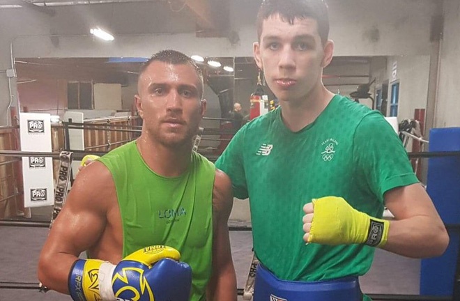 Stevie McKenna has sparred some of the best in boxing including Vasily Lomachenko. Photo Credit: Twitter / @stevie_mckenna