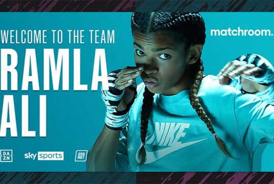Ramla Ali has signed a deal with Eddie Hearn's Matchroom Boxing.