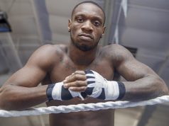 Andre Sterling vows to stop Dan Azeez. Photo Credit: Scott Rawsthorne / MTK Global