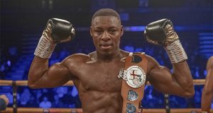 'Super' Dan Azeez calls his opponent, Andre Sterling, a clown! Photo Credit: Scott Rawsthorne / MTK Global