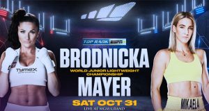 WBO Super Featherweight ruler Ewa Brodnicka clashes with Mikaela Mayer on October 31 in Las Vegas Photo Credit: Top Rank