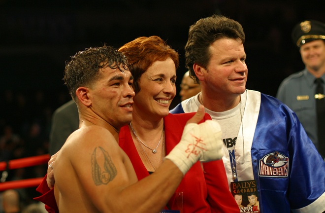 Kathy Duva alongside the late, great Arturo Gatti Photo Credit: Main Events