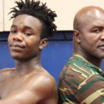 Evan will be looking to follow in his father Evander’s footsteps
