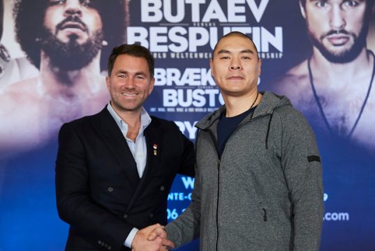 Zhang Zhilei has signed a promotional deal with Eddie Hearn and Matchroom Boxing Photo Credit: Mark Robinson / Matchroom Boxing