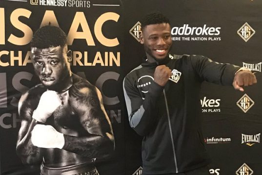 Isaac Chamberlain - One To Watch as he makes his comeback after two years out of the ring. Photo Credit: Hennessy Sports