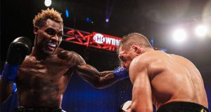 Jermall Charlo battled past Sergiy Derevyanchenko to retain his WBC Middleweight world title Photo Credit: Amanda Westcott / Showtime