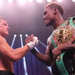 The pair embraced after twelve hard-fought rounds Photo Credit: Amanda Westcott / Showtime