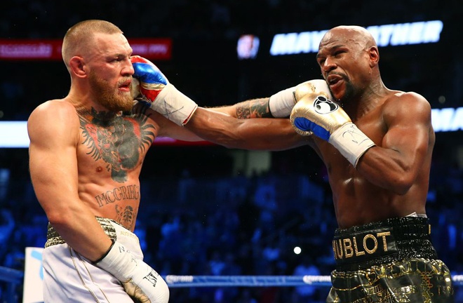 McGregor was beaten by Floyd Mayweather Jr on his pro debut in 2017 Photo Credit: Mark J. Rebilas-USA TODAY Sports