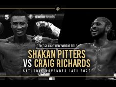 Shakan Pitters will defend his British title against Craig Richards on November 14 Photo Credit: Hennessy Sports