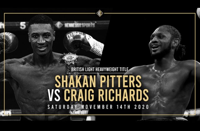 Shakan Pitters will defend his British title against Craig Richards on November 14 Photo Credit: Hennessy Sports