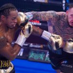 Spelman had some spells of success early on against Yarde Photo Credit: Round ‘N’ Bout Media / Queensberry Promotions