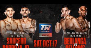 Alex Saucedo meets Arnold Barboza Jr and Edgar Berlanga returns on Vasiliy Lomachenko-Teofimo Lopez bill Photo Credit: Top Rank