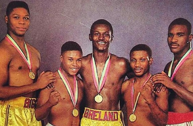 The 1984 stellar USA Olympic team, including Holyfield, Whitaker and Breland all signed with Duva's Main Events outfit