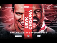 Oleksandr Usyk will finally meet Derek Chisora on October 31 on Sky Sports Box Office and DAZN in the USA Photo Credit: Matchroom Boxing