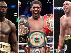 Anthony Joshua says Tyson Fury and Deontay Wilder would not be his toughest opponents Photo Credit: AJ- Mark Robinson/Matchroom Boxing, Fury- Lionel Hahn/PA