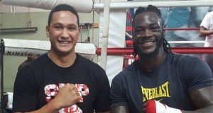 Deontay Wilder suffered a bicep injury prior to his fight with Tyson Fury, Junior Fa has claimed