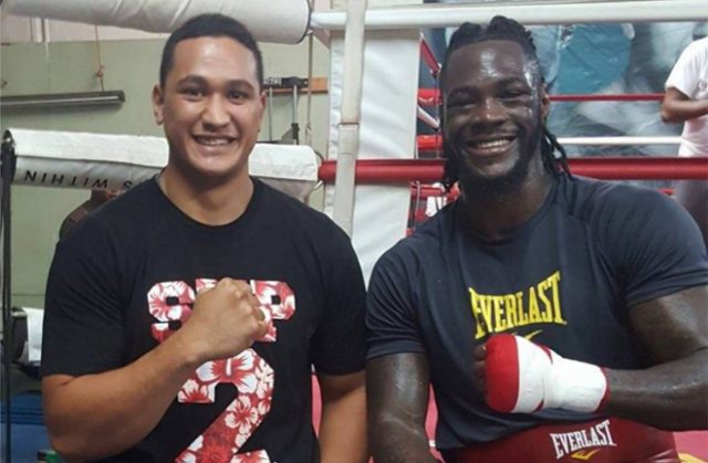 Deontay Wilder suffered a bicep injury prior to his fight with Tyson Fury, Junior Fa has claimed