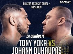Tony Yoka clashes with Johann Duhaupas in Paris on Friday