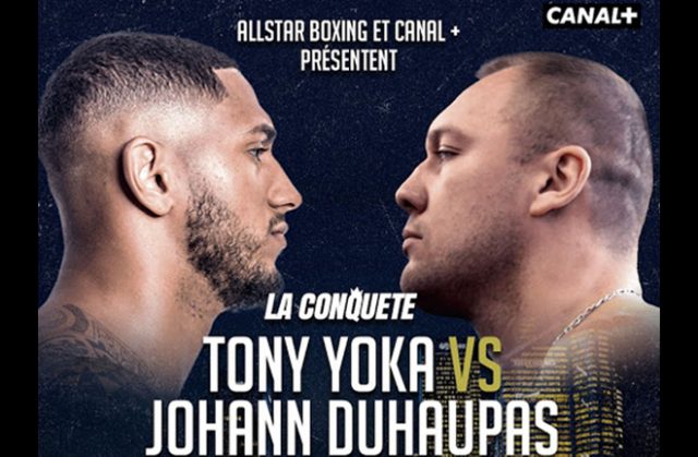 Tony Yoka clashes with Johann Duhaupas in Paris on Friday