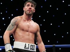 Cox under the bright lights. Photo Credit: South Wales Argus
