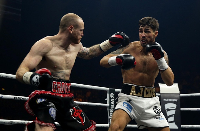 Jamie suffered his first professional defeat at the hands of George Groves. Photo Credit: Swindon Advertiser