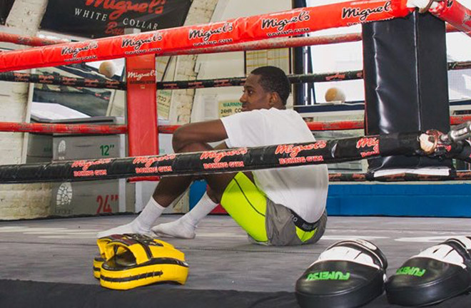 Boxing is a lonely sport at times. Photo Credit: Timid Photography