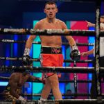 Williams clashed heads with Robinson before brutally pouncing on his man in the first round Photo Credit: Round ‘N’ Bout Media / Queensberry Promotions