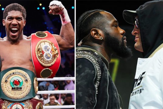 Anthony Joshua says Deontay Wilder may has a "master plan" for Tyson Fury Photo Credit: Mark Robinson/Matchroom Boxing / Mikey Williams/Top Rank