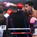 Edgar Berlanga made it 15 straight first round KOs against Lanell Bellows Photo Credit: Mikey Williams/Top Rank